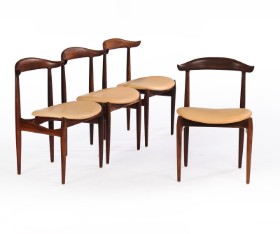 Knud Færch. A set of four rosewood chairs (4)