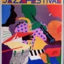 Bent Karl Jacobsen, Erik Rasmussen og Egon Fischer. Tre plakater for 'Copenhagen Jazz Festival', offsettryk, 1989, 1990 og 1993 