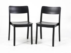 Julien Renualt for HAY. Pair of dining chairs model Pastis, black (2)