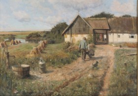 Peder Mønsted (1859-1941). Parti fra Høsterkøb.