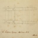 Original tegning af kanon til korvetten Diana, 1821