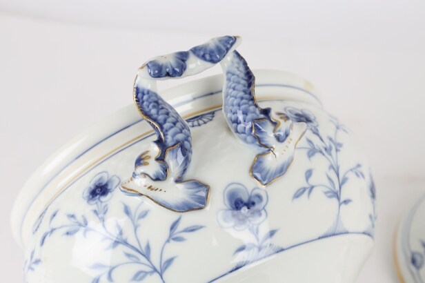 Bing & Grondahl: 'Butterfly' porcelain tureen, circa 1898-1902