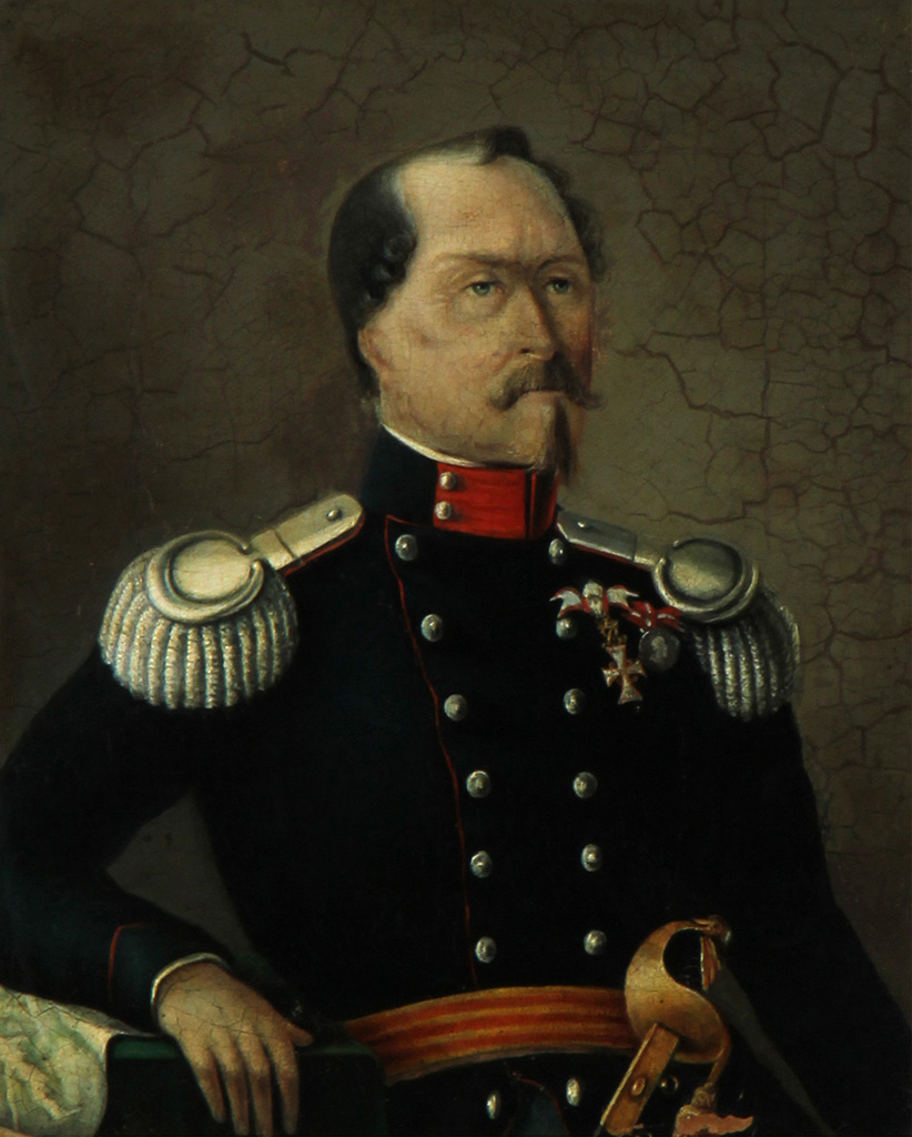 Dansk maler, 1800-tallet. Portræt af dansk officer | Lauritz.com