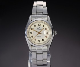 Rolex 'Oysterdate Precision'. Vintage men's watch in steel with two-tone dial, circa 1964