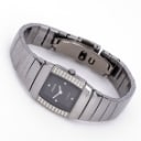 Rado. 'Sintra Jubilé' ceramic ladies' watch set with diamonds