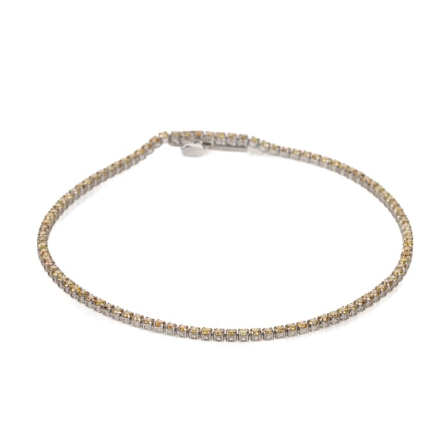 Brillant tennisarmbånd ca 1.61 ct af 18 kt hvidguld