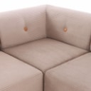 Nomad Dot modular sofa, upholstered in wide velvet, mocca (6)