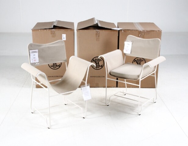 157. Mathieu Matégot for Gubi. Five armchairs, model Tropique (5)