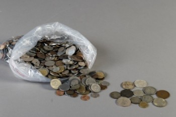 Samling danske og udenlandske mønter