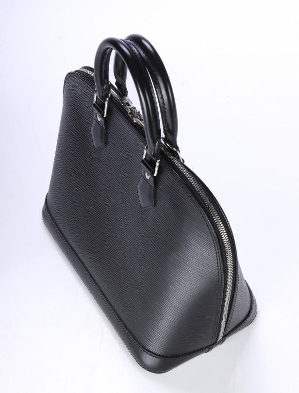 Louis Vuitton: An 'Alma' PM bag of black Epi leather. 2007.