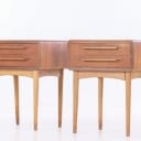 Johannes Andersen. Par sengeborde af teak og eg (2)