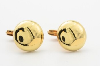 Par manchetknapper af 8 kt. guld