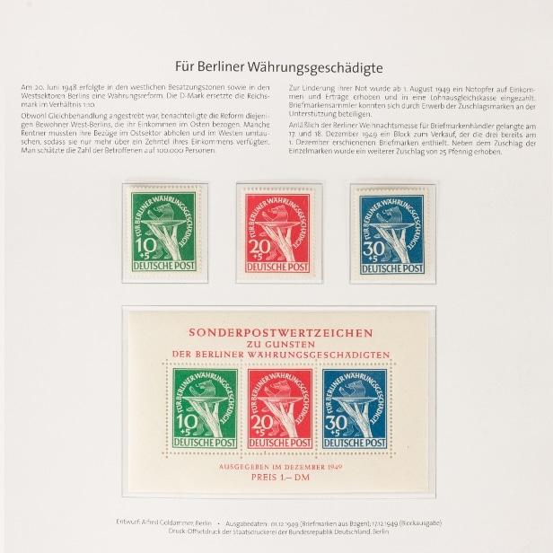 LOT 72. GERMANY. BERLIN. 1948-1990. Complete mint collection in 2 albums from Deutsche Post