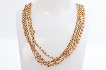 Vintage halskæde af 14 kt guld