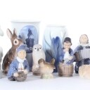 Royal Copenhagen and B&G collection porcelain figurines (19)