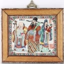 Chinese picture of decorated porcelain - 20th century.