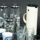 Stelton, Kähler, Aida Poul Pava m.m. Samling termokande, krus, glas m.m. (73)