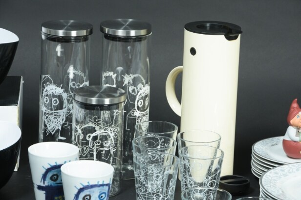 Stelton, Kähler, Aida Poul Pava m.m. Samling termokande, krus, glas m.m. (73)