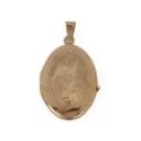 Vintage 14 kt medallion, and broken chain