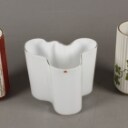 Lyngby vaser samt Alto vase, porcelæn og glas (3)