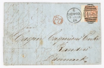 1866 Victoriabrev til Danmark