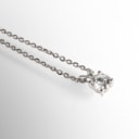Diamanthalskæde af 14 kt. hvidguld, 0,55 ct. (Lab fremstillet)* IGI certificeret