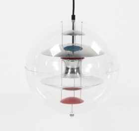 Verner Panton. VP-Globe pendel, Ø 40 cm.