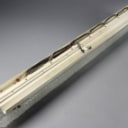 Rectangular glass wall lamp from the 60s