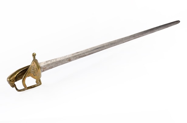 Pallask model 1750, brugt i Norge men med god dansk klinge