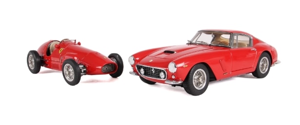 CMC. Ferrari 500 F2 (1953) & Ferrari 250 GT (SWB) (1961). 1:18. In