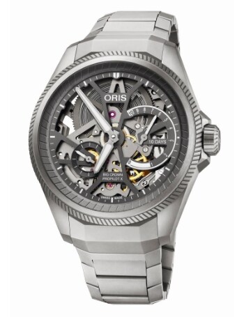 Oris Big Crown ProPilot X skeleton herreur af titanium.