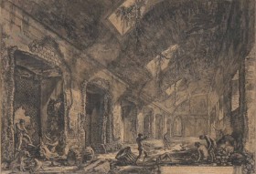 Giovanni Battista Piranesi: 'Veduta d'un Eliocamino...', radering