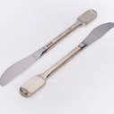 W. & S. Sørensen and Cohr, 'Old Danish', dinner knives with silver handles (6)