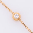 Cartier. Cartier d´Amour XS bracelet in pink gold with brilliant, approx. 0.04 ct.