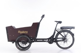 Mustang Cargo Electric cargo bike with 8 gears - Black