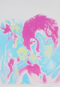 Richard Avedon. Psykedelisk plakat med Paul McCartney, 1968