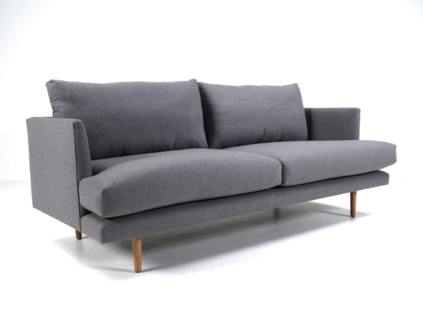153010 - Wendelbo. 2.5-seater sofa, model 056, grey upholstery fabric