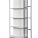 Vitrine, gråt antikbemalet