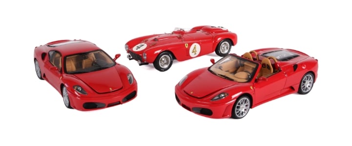 BBR models. Ferrari 375 plus, Ferrari F430 Spider, Ferrari F430. 1