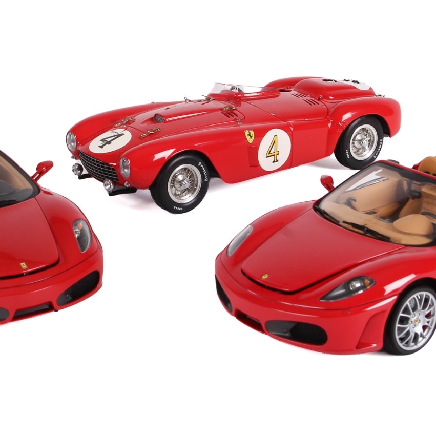BBR models. Ferrari 375 plus, Ferrari F430 Spider, Ferrari F430. 1