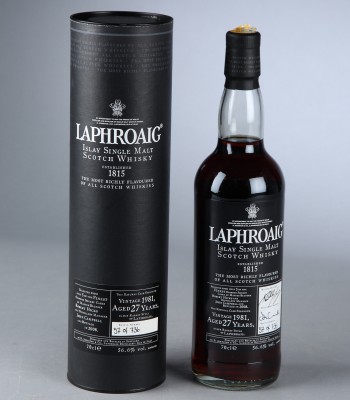 Whisky. Laphroiag Vintage 1981 27 years Single Malt 56,6%, 0,7 l