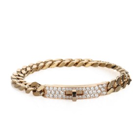 Hermès: Kelly gourmette brillantarmbånd, ca. 0.90 ct.