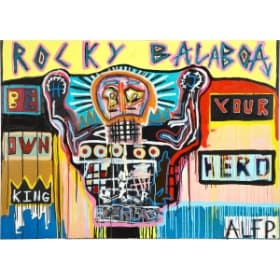 Alf Pedersen. Komposition. `Last round` 115x160 cm.