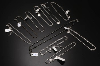 L&G smykker m.fl. 10 armlænker af sterlingsølv (10)