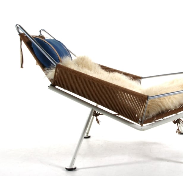 Hans J. Wegner. Flagline chair / Flag Halyard chair, Getama GE-225, 1960s