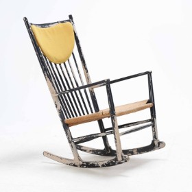 Hans J. Wegner (1914-2007) for FDB:  J16 gyngestol af sortlakeret bøg