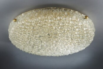 Italiensk loftslampe af muranoglas fra 60erne