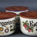 Samling Knabstrup krydderikrukker, vaser mm. (25)