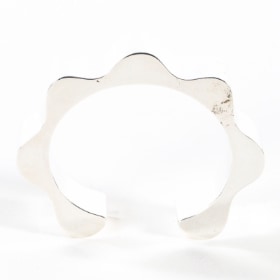 Kurt Nielsen. Modern sterling silver bangle, model Oceans Colliding