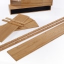 491. PBJ Designhouse. Wall-mounted shelving system model 'Moore' made of oak (10)